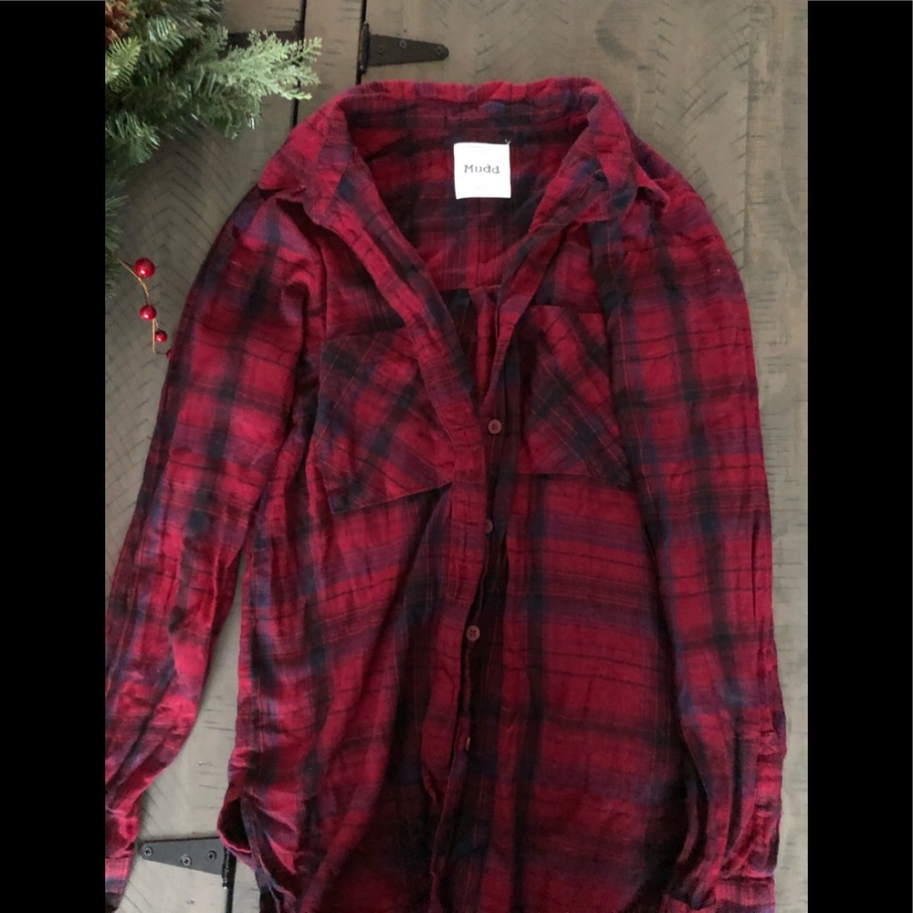 Button down red flannel
